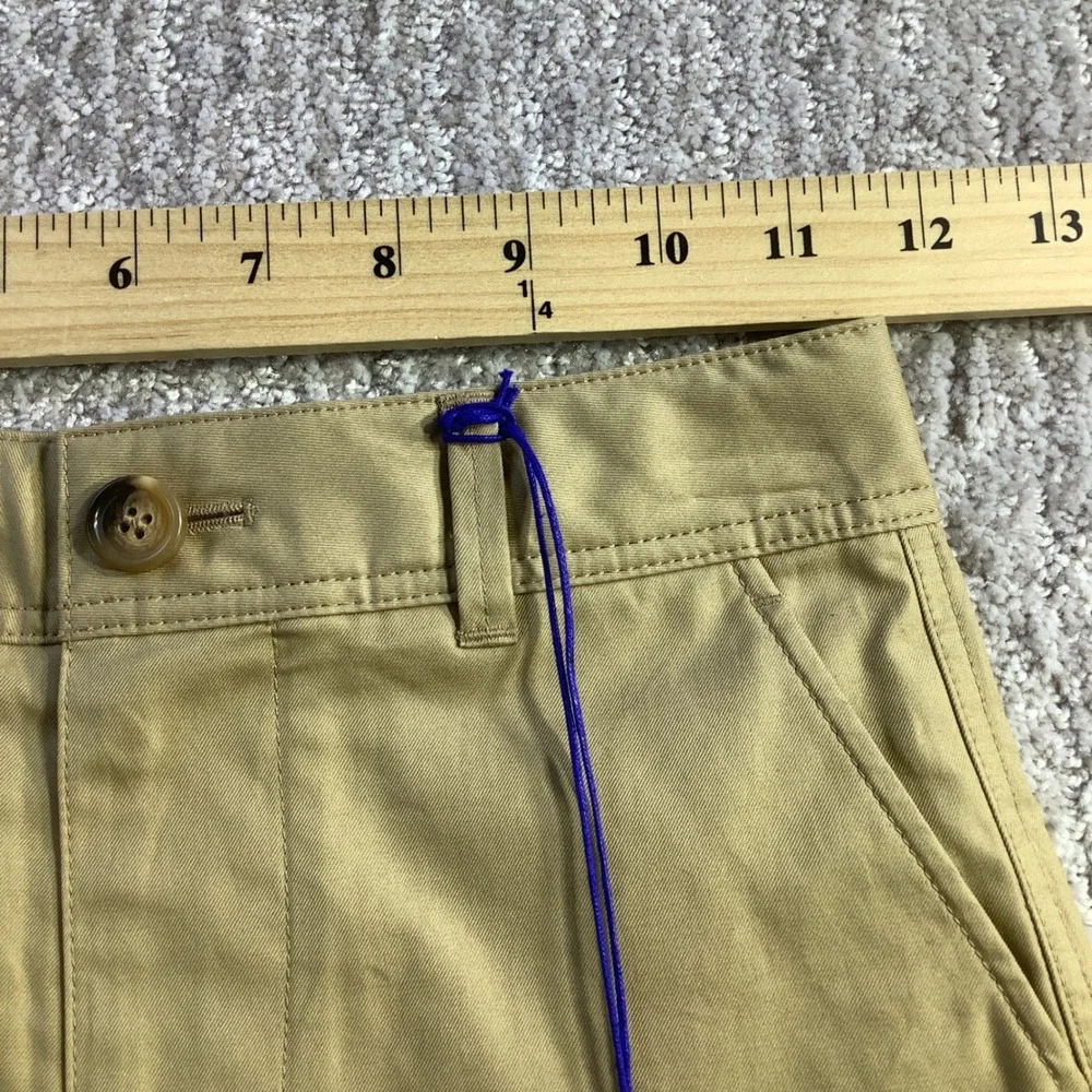 Burberry Kids Sand Oscar Cargo Shorts Vintage Check Pocket Organic Cotton 8Y NWT